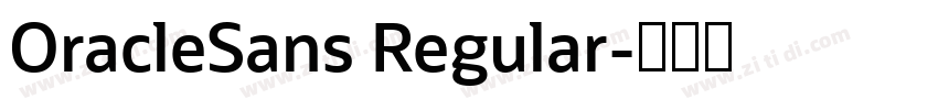 OracleSans Regular字体转换